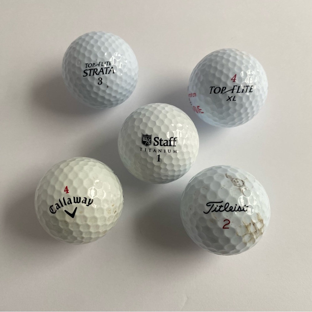 Titleist White Golf Balls